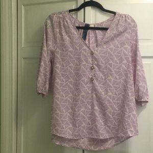 Purple and white blouse from Francesca’s